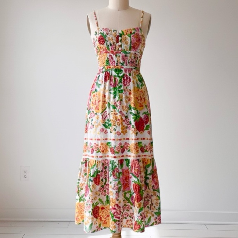 FARM Rio floral midi dress